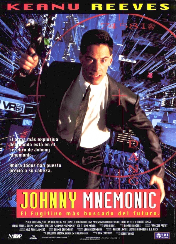 I advise you to watch the movie JOHNNY MNEMONIC (1995) - Video, Canada, USA, Fantasy, Keanu Reeves, Боевики, I advise you to look, Thriller