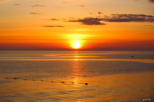 Sunset on Small Utrish, Anapa - My, Sunset, Small Utrish, Краснодарский Край, Anapa, Sea, Clouds