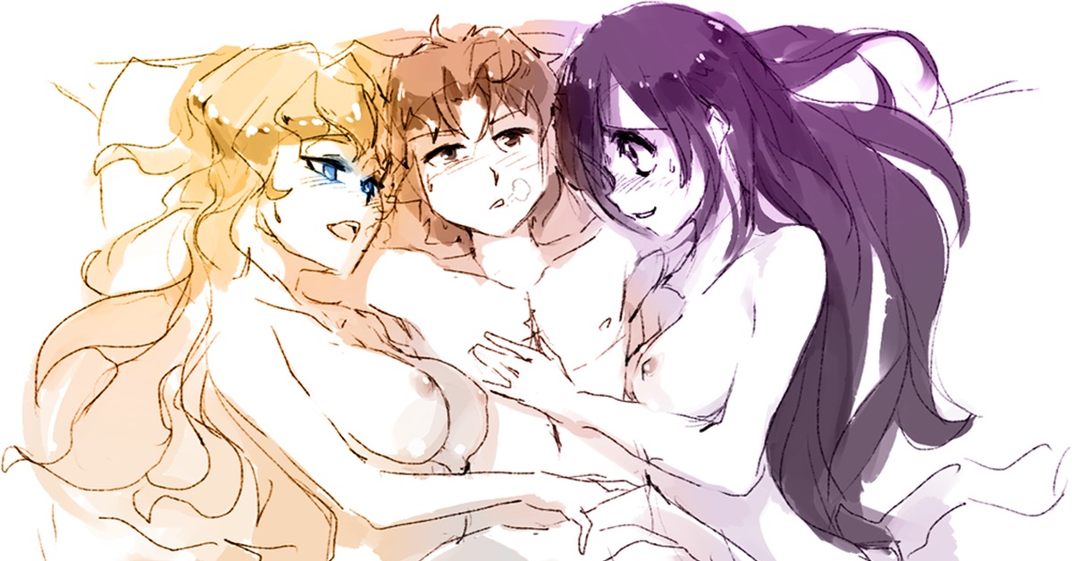 Katawa Shoujo, Lilly, Hisao and Hanako - NSFW, Hisao Nakai, Lilly satou, Hanako ikezawa, Visual novel, Katawa shoujo, Rtil, Anime art, Anime