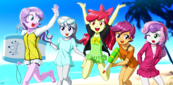 Diamond Holiday - My little pony, Equestria girls, Diamond tiara, Silver Spoon, Applebloom, Scootaloo, Sweetie belle, Uotapo