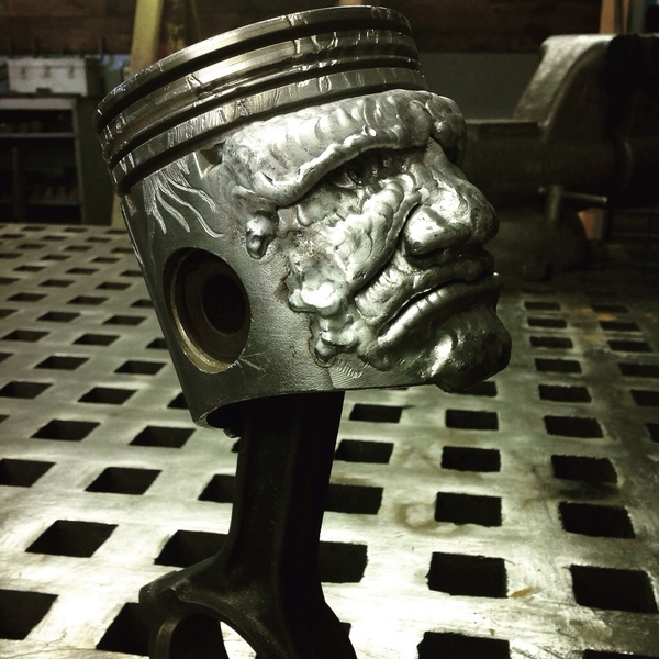 Piston sculpture - Piston, Welding, With your own hands, Longpost