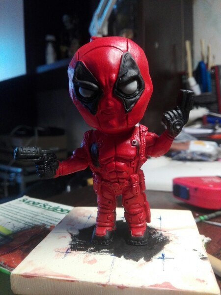 Deadpool chibi - My, did it myself, With your own hands, Deadpool, , Longpost