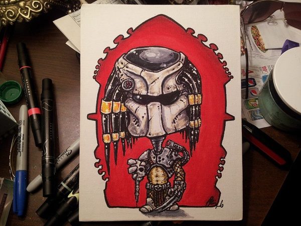 Mr. Little Traitor - Predator, Predator, Art, Drawing, Predator (film)