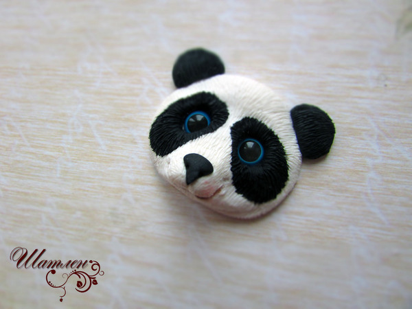 Lovely brooches - Cheshire Cat, Panda