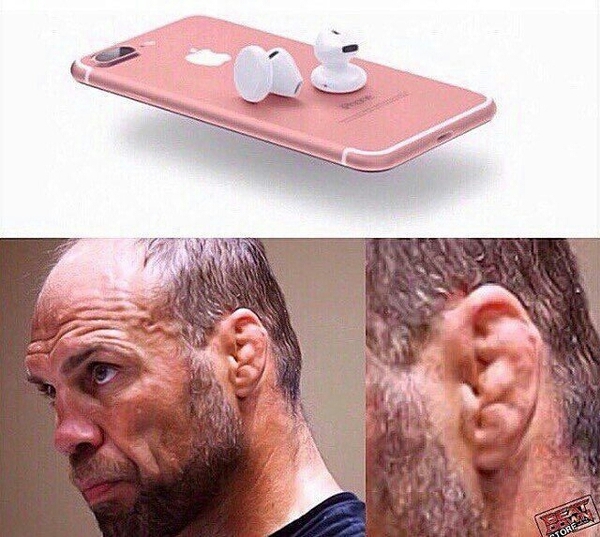 AirPods, fuck you? - AirPods, Headphones, Apple, Randy Couture