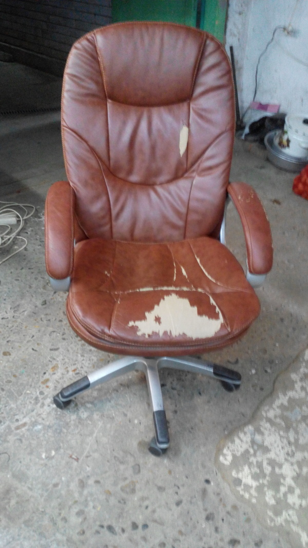 Fabric upholstery on a computer chair - My, Furniture, Repair, Padding, With your own hands, Longpost