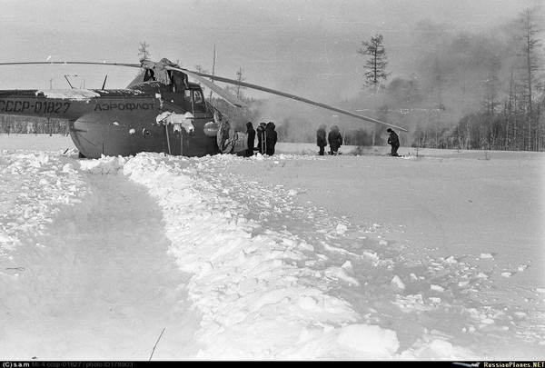 Тайга. -45. Вынужденная посадка. - Авиация, Ми-4, Авария, Тайга, Холод, Настоящий мужик