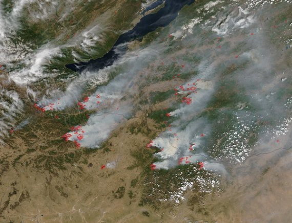 Fires Note 7. Satellite photo - Technics, Fire