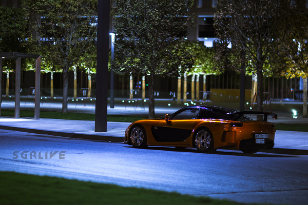 Night shot of Mazda RX7 Veilside Fortune - My, Auto, Canon, Krasnodar, Longpost