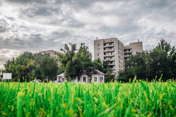 Один пасмурный день лета Уральска - Моё, Canon, Фото, Город, Уральск, Казахстан, Небо, Моё