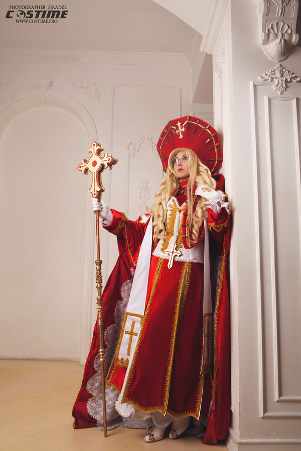 My second cosplay ;D Caterina Sforza. Blood of the Trinity. - My, Cosplay, Anime, Costume, The photo, PHOTOSESSION