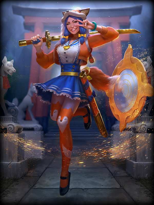 Foxy Amaterasu - Арт, Игры, Аматерасу, Smite