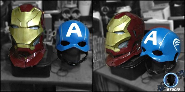 Captain America's Helmet and Shield [Part 2] - Shield, Captain America, Cosplay, My, Photo, Rukozhop, Comics, Longpost, Helmet