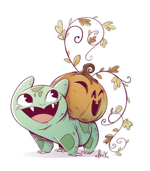 Beautiful pokemon art - Art, Pokemon, Bulbasaur, Halloween