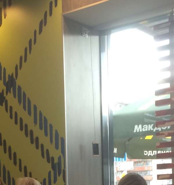 When you really want to charge your phone. - McDonald's, My, Quick wits, Telephone