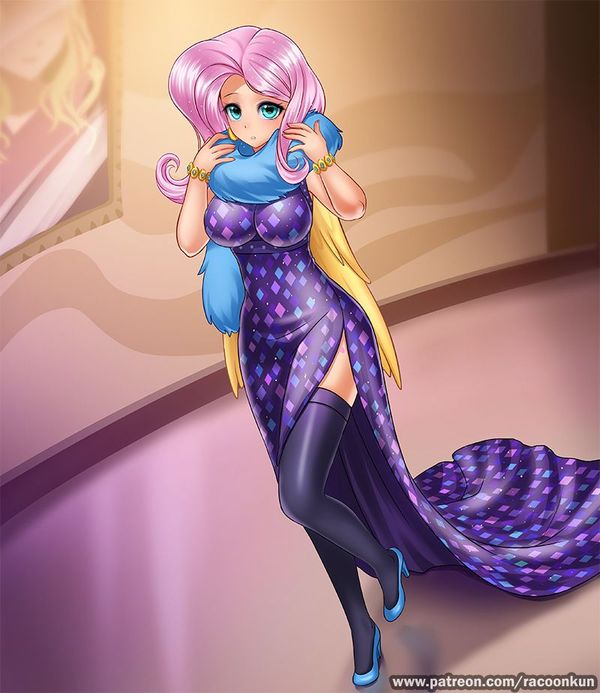 Fluttershy in Vegas. - My little pony, MLP Season 6, Fluttershy, Humanization