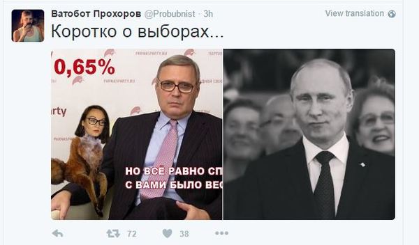 What did this ghoul Kasyanov count on? - Elections, Election 2016, Politics, Twitter