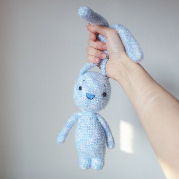 Bunny, one-piece knitted, it is almost impossible to break this - With your own hands, Knitting, Crochet, Knitting to order