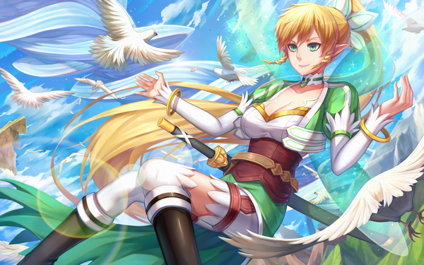 Sword art online: Alfheim. Leafa - Sword Art Online, , Suguha Kirigaya, Anime art, Anime, Art