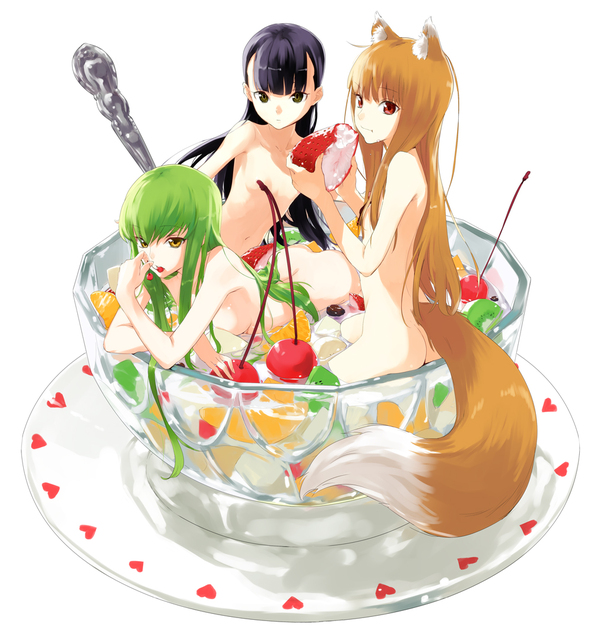 Assorted - NSFW, Anime art, Anime, Spice and Wolf, Horo holo, Code geass, Un-Go, 