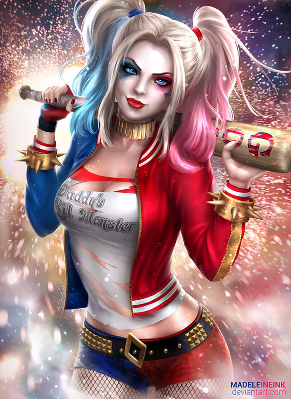 Harley Quinn  ,  , DC Comics, , Madeleineink