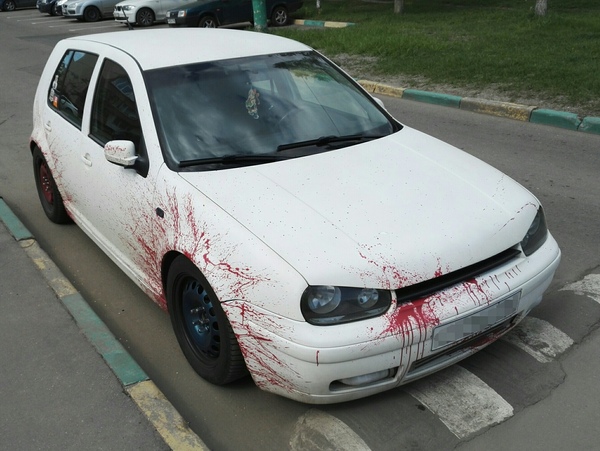 Airbrush Carmageddon Style - My, Airbrushing, Humor, Blood