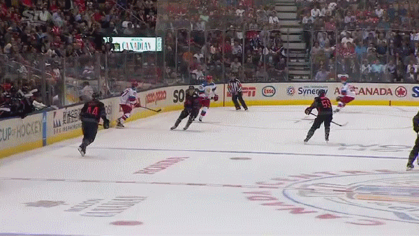 Gorgeous solo passage and goal by Evgeny Kuznetsov across the entire court - Hockey, , Russian team, Evgeny Kuznetsov, Goal, Dribbling, , GIF, world Cup