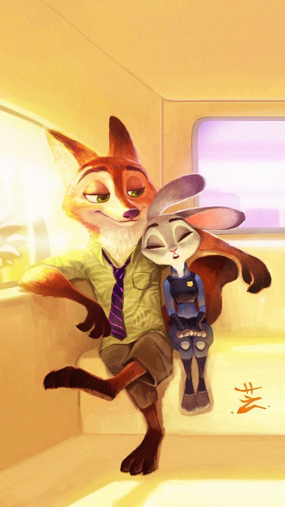 Relaxation - Zootopia, Art, Nick and Judy, Dream, Nick wilde, Judy hopps, Longpost