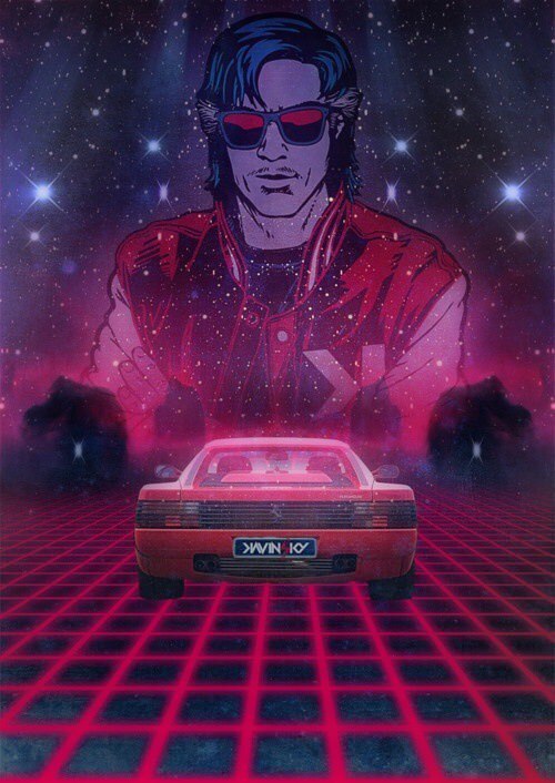 Time travel... - 80-е, Retrowave, Неон, Картинки, Длиннопост