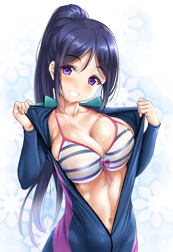 Anime art - Anime Art, Аниме, Love live! Sunshine!!, Matsuura kanan, Купальник