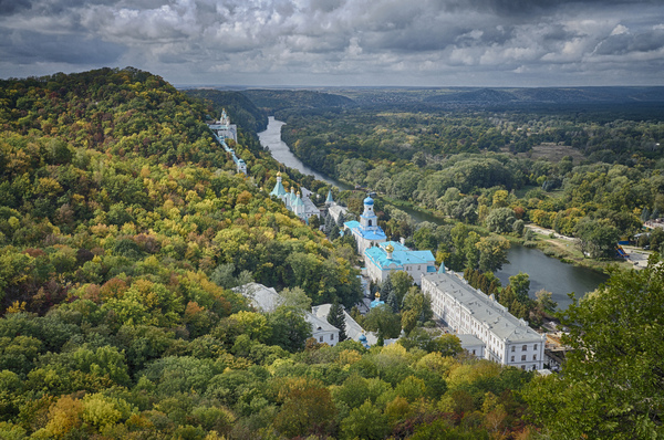 Svyatogorsk - My, My, Photo, Svyatogorsk, Autumn, Night, Landscape, Longpost