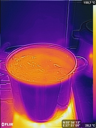 And it will be borscht. - My, Borsch, Thermal imager, Cooking