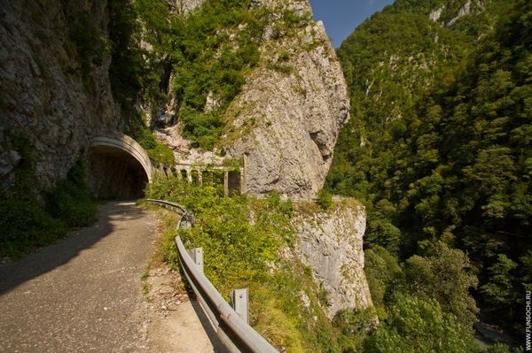 Abandoned road to Krasnaya Polyana rocky area. - Krasnaya Polyana, , Road, beauty of nature, , Video, Longpost