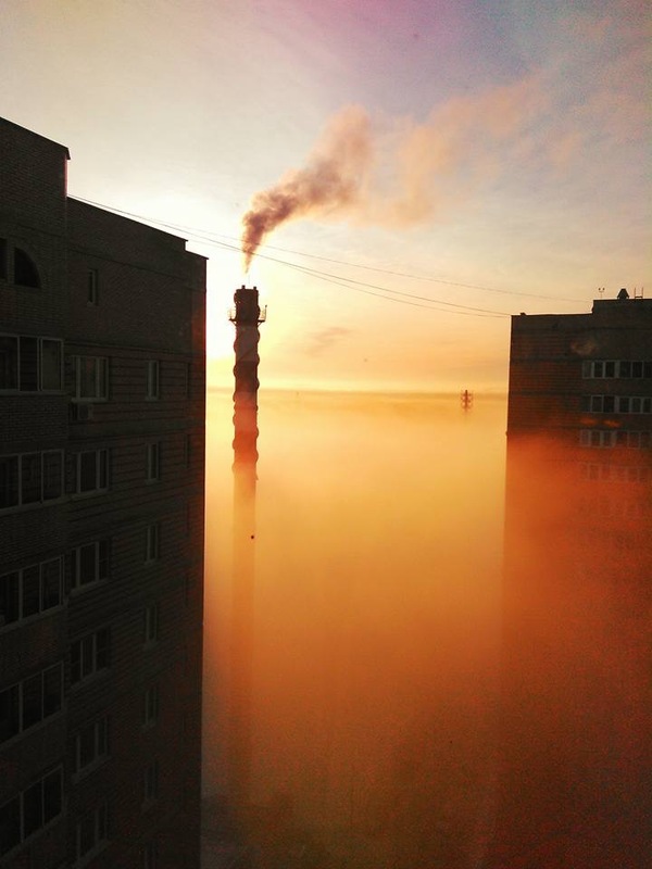 The beauty :-) - My, Morning, dawn, Pipe, First post