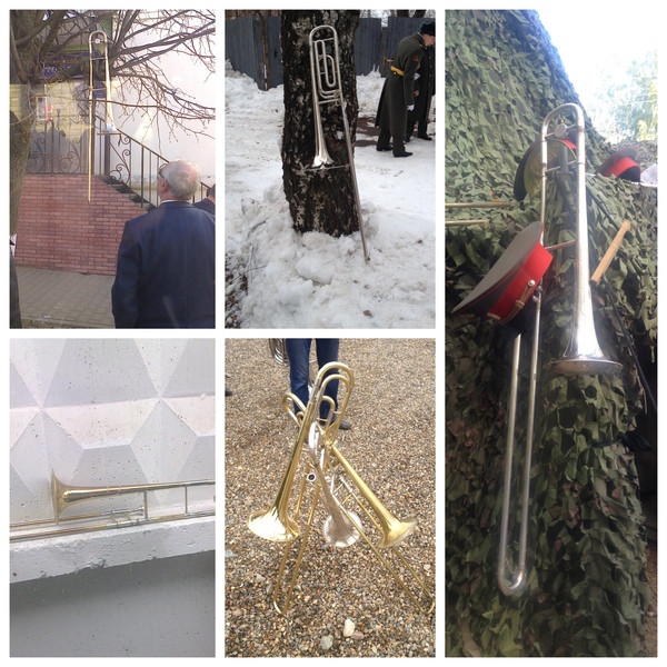 Где мы только не были с оркестром, а наш Андрей Палыч всегда знает как приструнить тромбон.)))