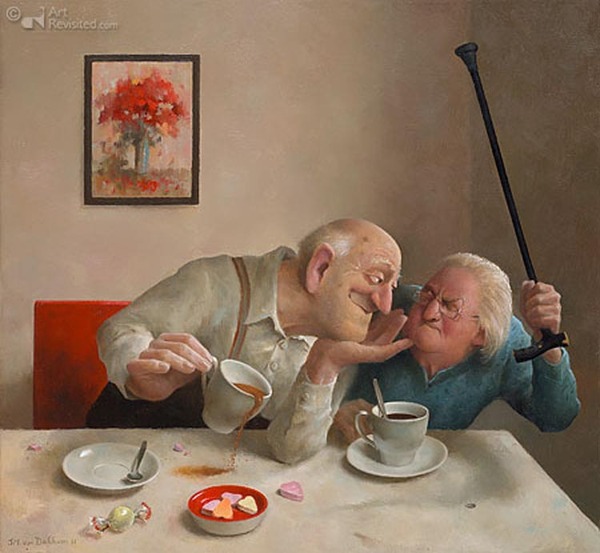 Beautiful old age - Marius Van Dokkum, Painting, Art, Not mine, Painting, Longpost