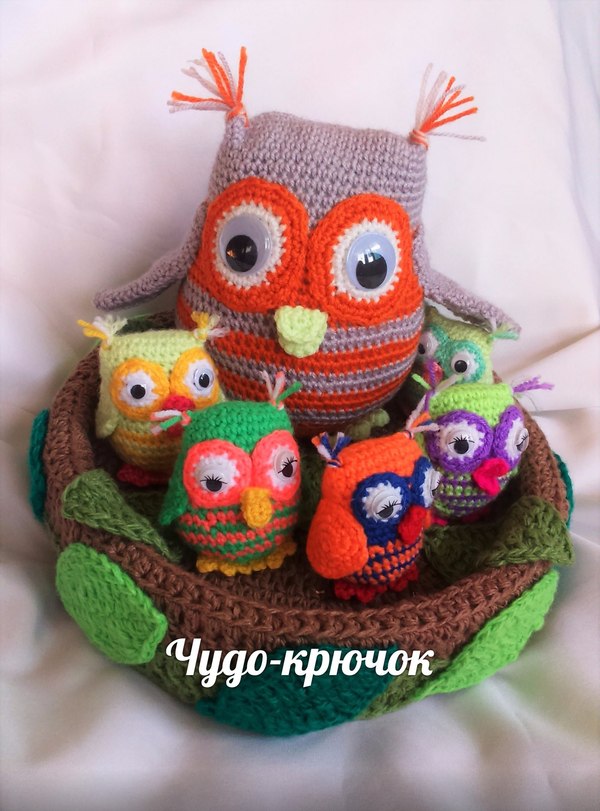 Children knit owls - My, Miracle Hook, Crochet, Knitting