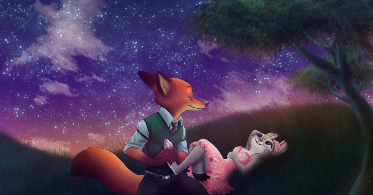 Night time with judy x nick. Judy and Nick. Ник и Джуди любовь. Ник Уайльд. Ник и Джуди спокойной ночи.