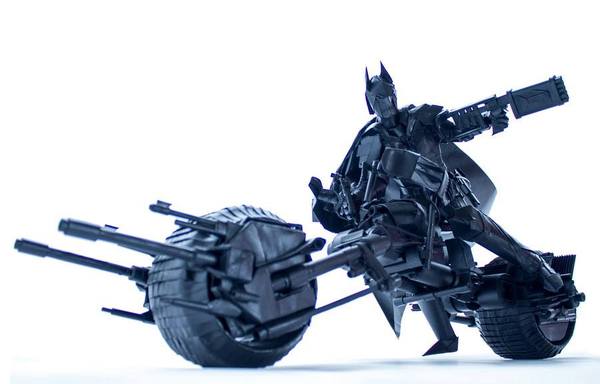The Dark Knight or a hybrid of Origami and modeling. - Origami, Modeling, Batman, Batman, Hybrid, Longpost