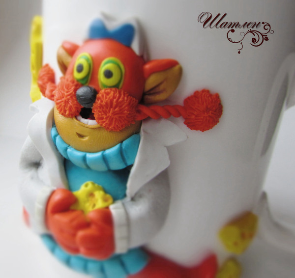 This crazy look - My, Polymer clay, Cheese, Longpost