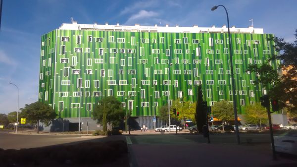 house poster - My, Interesting, Facade, Оригинально, Spain