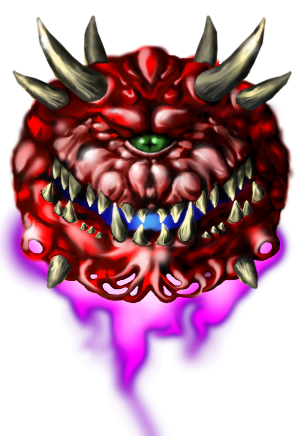 Updated pixel monster - My, My, Monster, Doom, Tattoo sketch, Doom 2, , , Creation