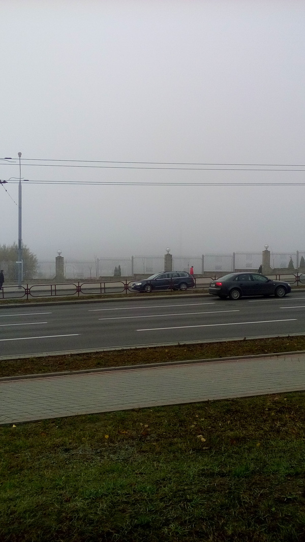 end of the world - My, Fog, Photo, Grodno