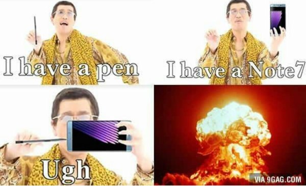 На волне последних трендов - 9GAG, Samsung, Note7