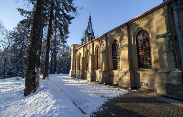 Неоготическая церковь под Петербургом - Моё, Церковь, Готика, Архитектура