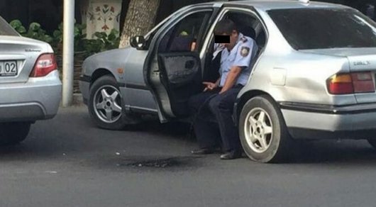 Cop fired for urinating from car - Police, A shame, Relieved the need