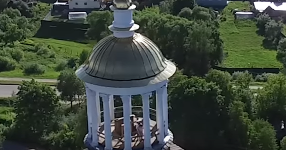 Torzhok from a quadrocopter. - Bell tower, Quadcopter, Torzhok