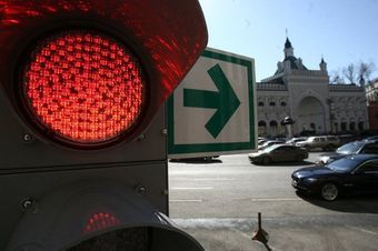 Turn right or go ahead! - Traffic rules, Road sign, Driver, Arrow