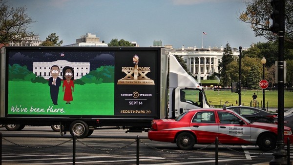 “We were here”: the authors of “South Park” put up billboards at US landmarks - Events, Society, USA, South park, Comedy Central, Billboard, Tjournal, Longpost