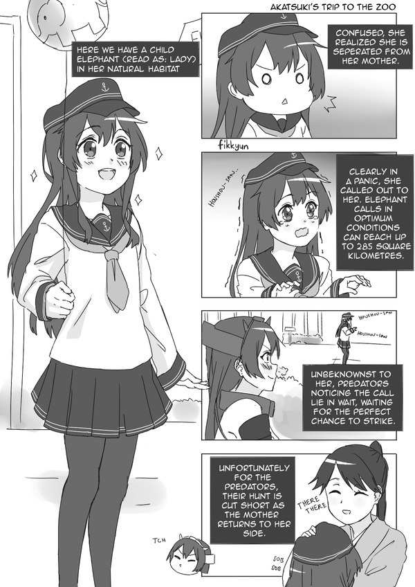Elephant lady Akatsuki, Houshou, Nagato, Kantai Collection, 